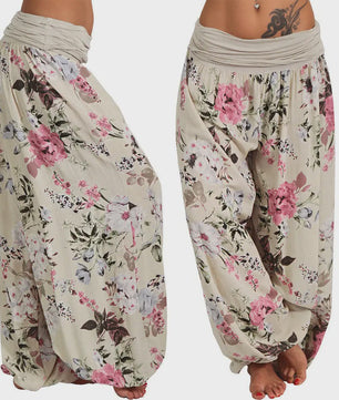 Dames Harembroek met Digitale Print - Wijdvallend & Comfortabel Plus Size Model