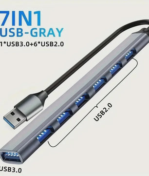 8-in-1 USB-C Hub: 4K HDMI, RJ45 Ethernet, SD/TF Kaartlezer & PD Snelladen