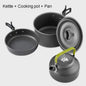 Kampeer Kookset Aluminium Outdoor Keukengerei Set - 12 Delig voor 2-3 Personen