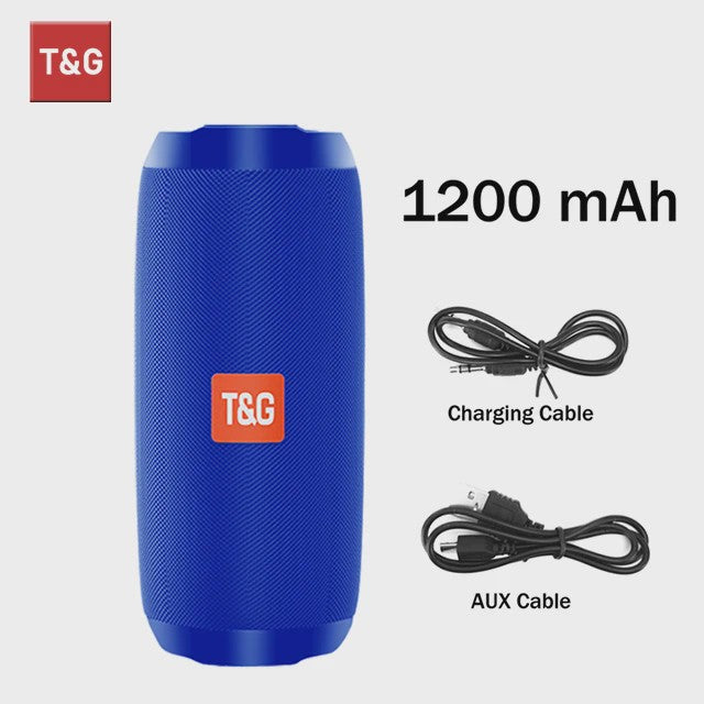 Draagbare Bluetooth Speaker T&G TG117 - Waterdicht, TWS Stereo Geluid & FM Radio