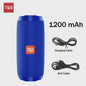 Draagbare Bluetooth Speaker T&G TG117 - Waterdicht, TWS Stereo Geluid & FM Radio