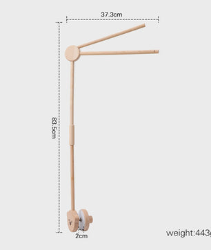 Houten Baby Bedmobiel Armatuur - Veilige & Stijlvolle Ophanging voor Speelgoed