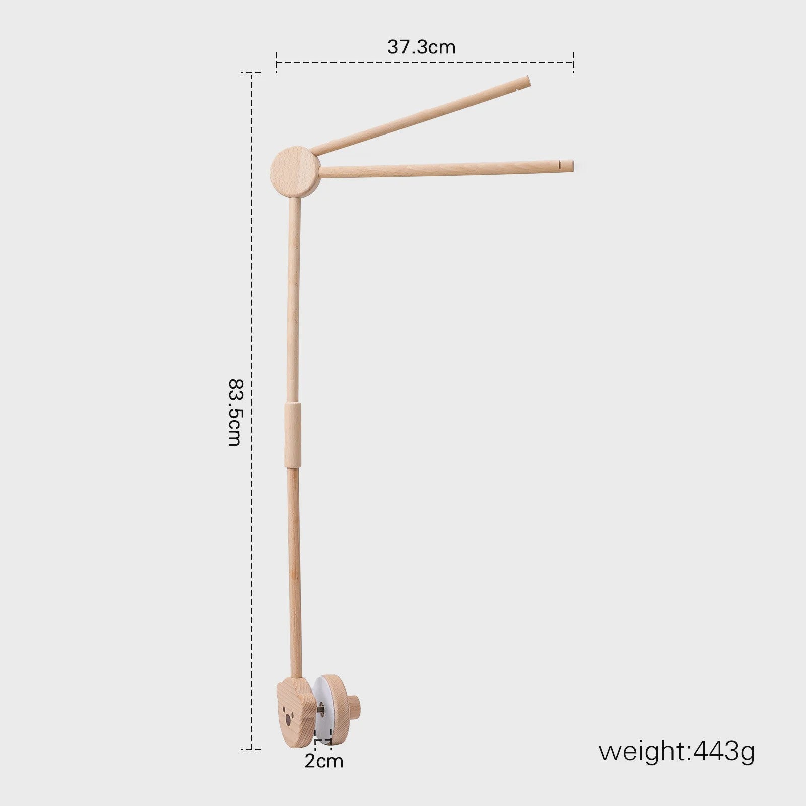 Houten Baby Bedmobiel Armatuur - Veilige & Stijlvolle Ophanging voor Speelgoed