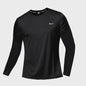 Heren Zomer T-shirt Lange Mouw - Ice Silk, Sneldrogend & Ademend voor Sport & Outdoor