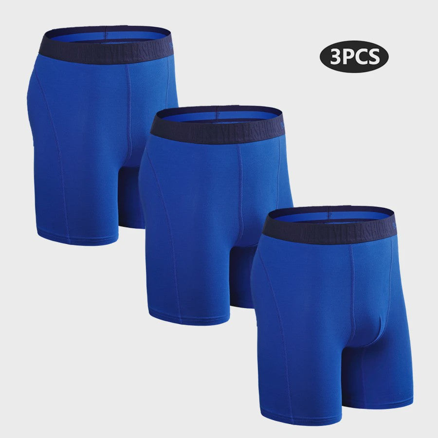 Set van 3 Heren Long Boxershorts - Comfortabel Katoen