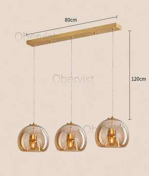 Moderne Glazen Hanglamp - Stijlvol Design voor Woonkamer, Eetkamer & Keuken