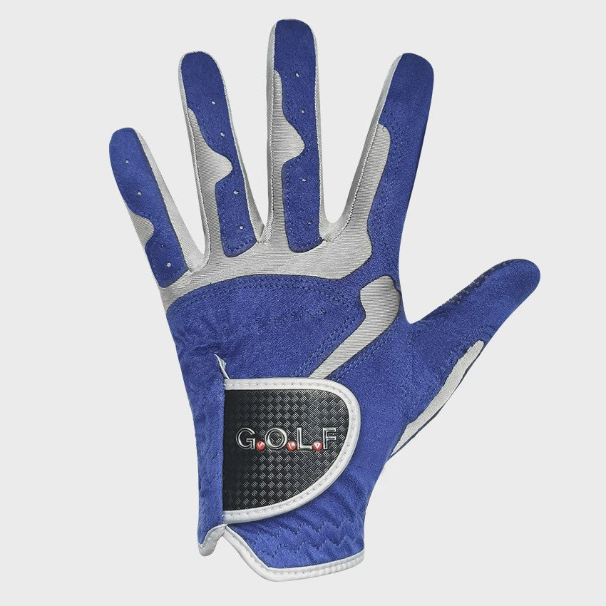 GVOVLVF Golfhandschoen Heren - Verbeterde Grip, Ademend & Comfortabel - Blauw/Wit