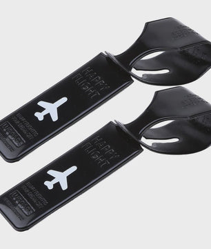 Set van 2 Draagbare Bagagelabels - Stevige Kleuren Kofferhangers voor Reizen