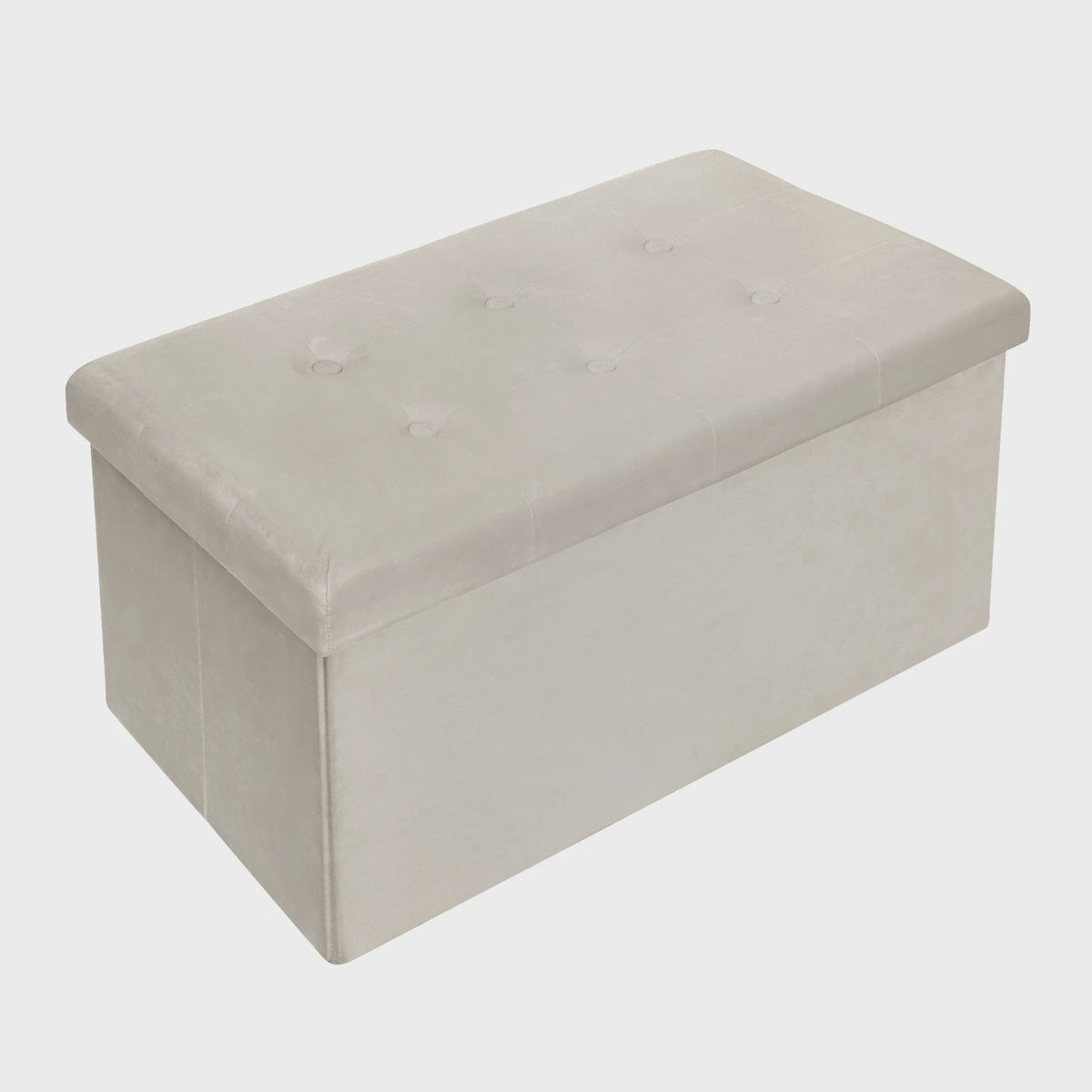 Opvouwbare Opbergkruk met Ottomaan en Afneembaar Deksel - Stijlvolle Zit- en Opbergoplossing