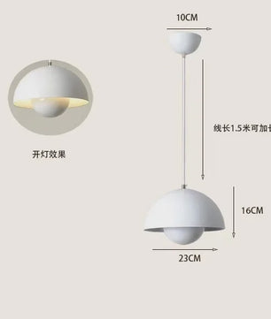 Moderne Design Hanglamp 'Bud' - 23cm - Meerdere Kleuren - Sfeervolle Verlichting