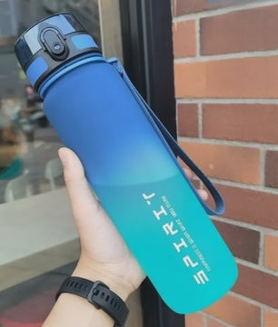 Grote Sport Waterfles (500ML/1000ML) - Lekvrij & Motiverend voor Gym & Outdoor