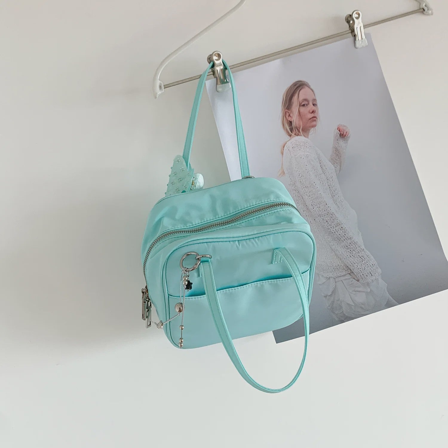 Stijlvolle Nylon Boston Bag - Lichtgewicht Schoudertas & Crossbody Tas voor Dames