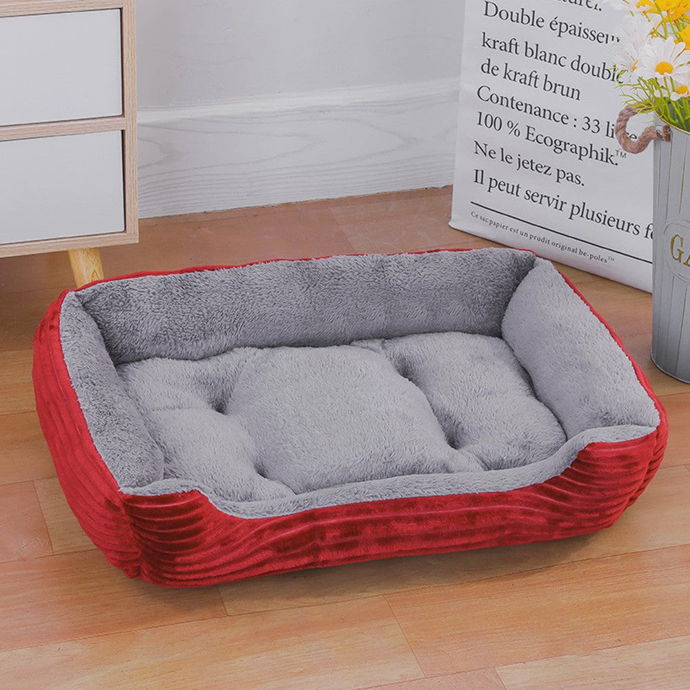 Zacht Hondenkussen Vierkant XL - Warm & Wasbaar Hondensofa voor Medium/Grote Honden & Katten