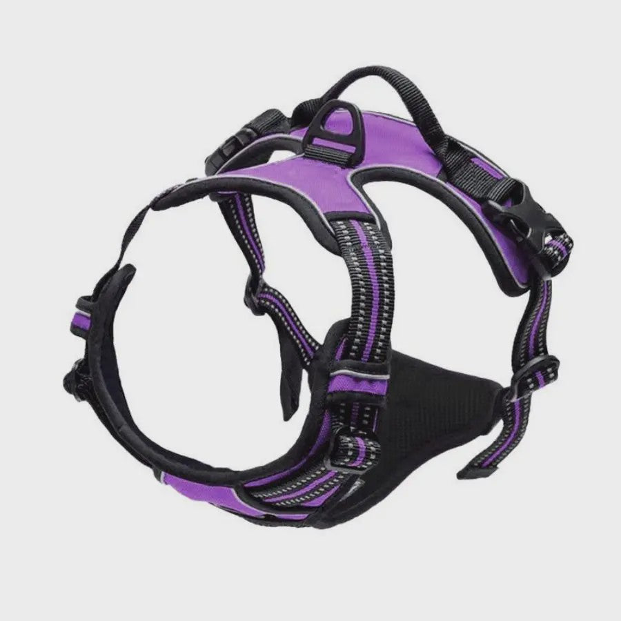 Verstelbaar Anti-Trek Hondentuig met Borstclip & Handvat - Comfortabel & Reflecterend