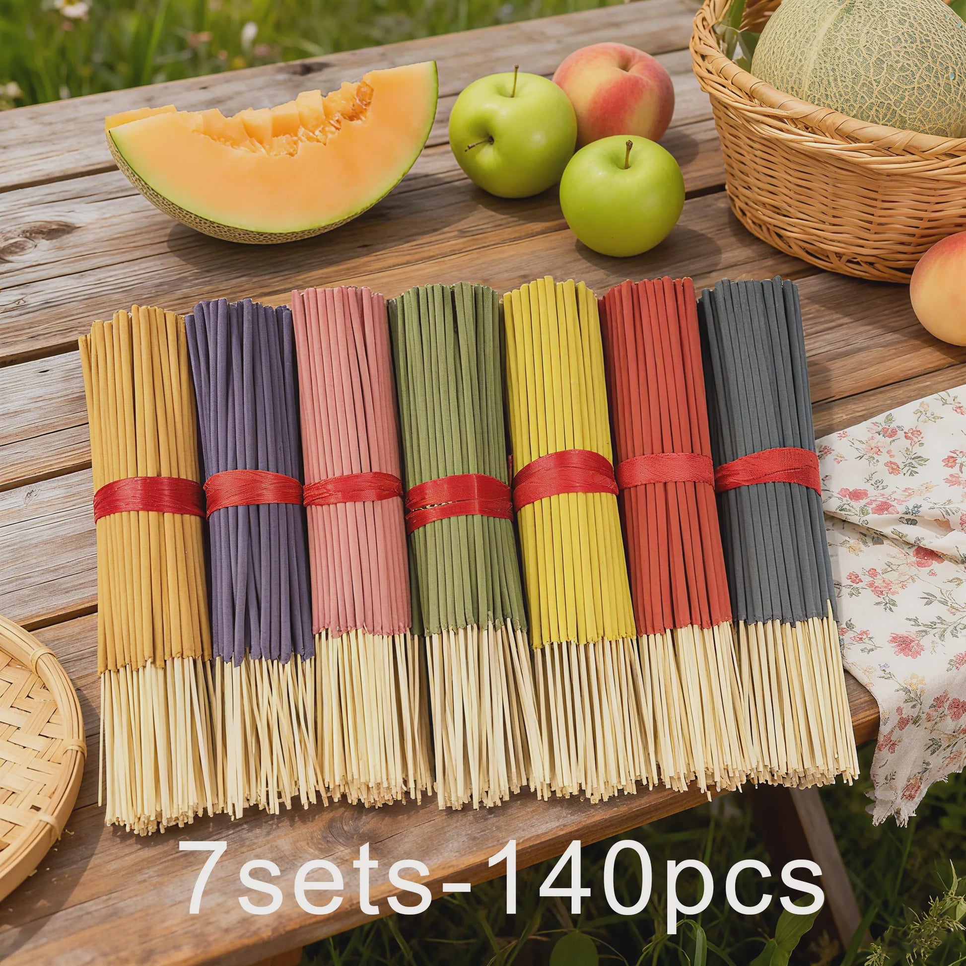 140 Geurkaarsen (7 Sets) - Diverse Aroma's voor Ontspanning en Sfeer