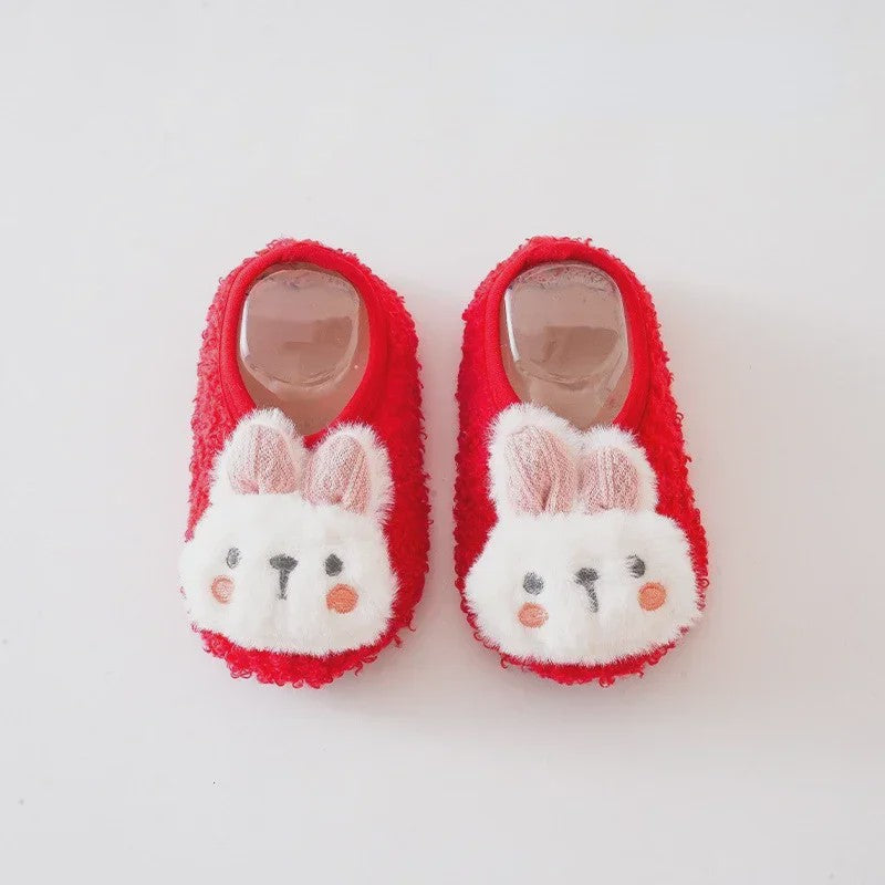 Schattige Konijn Pluche Slofjes voor Kinderen - Zacht & Antislip Binnenshuis