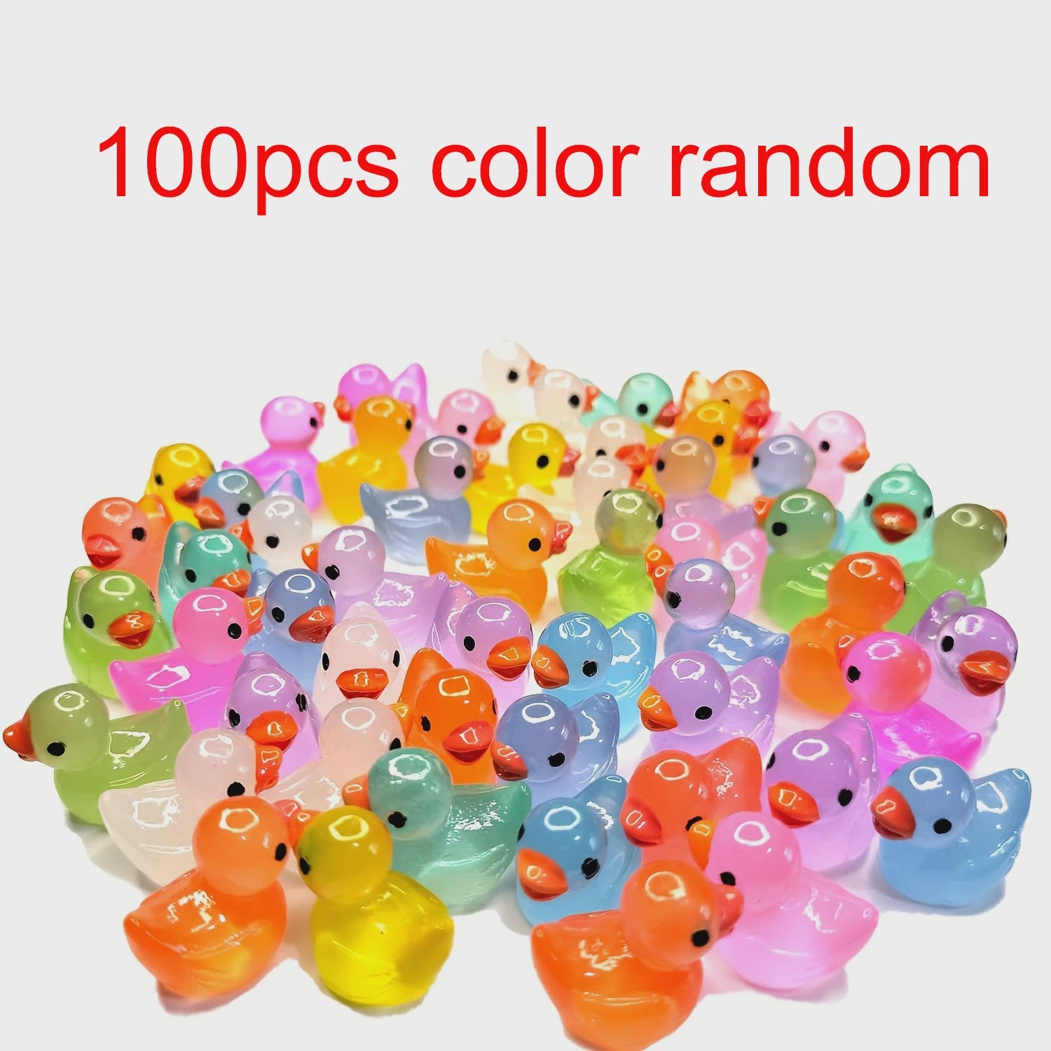 Lichtgevende Mini Eendjes - Decoratie & Micro Landschap - Set van 30/60/100 Stuks
