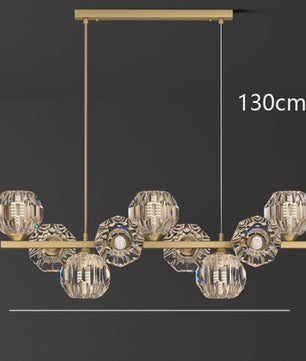 Moderne LED Plafondlamp - Hanglamp met Kristallen Bollen voor Woonkamer & Eetkamer