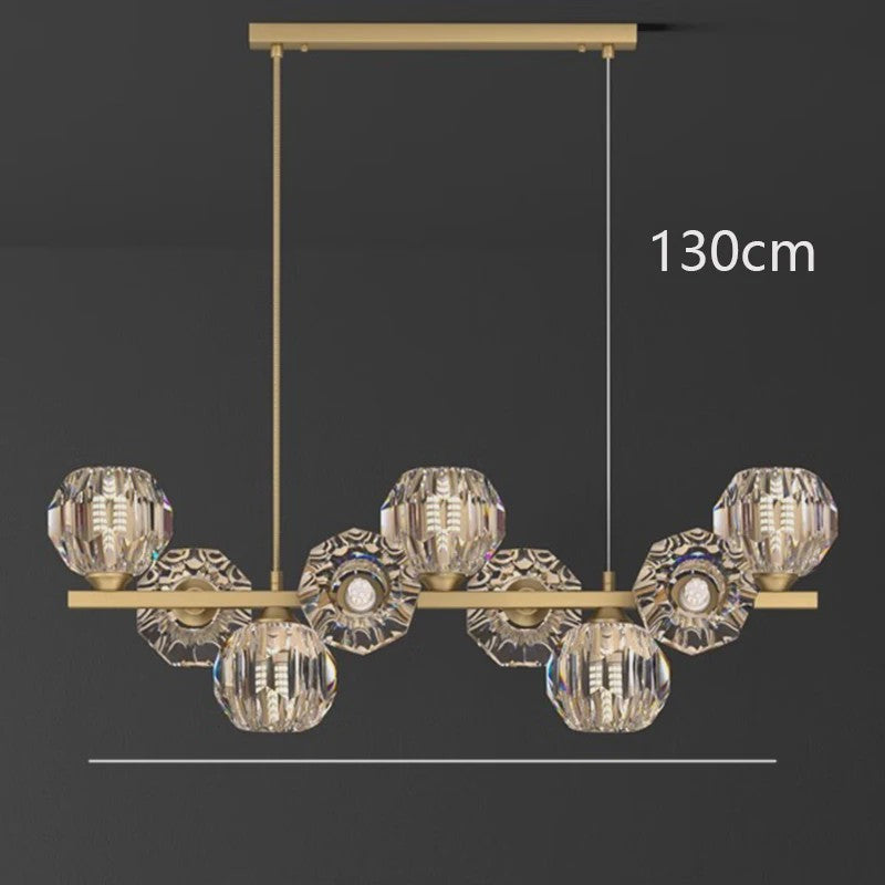 Moderne LED Plafondlamp - Hanglamp met Kristallen Bollen voor Woonkamer & Eetkamer