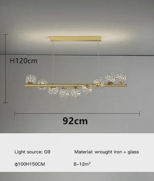 Luxe Scandinavische Plafondlamp met Sterrenlicht - Goudkleurig
