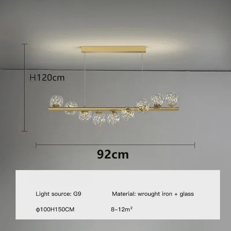 Luxe Scandinavische Plafondlamp met Sterrenlicht - Goudkleurig