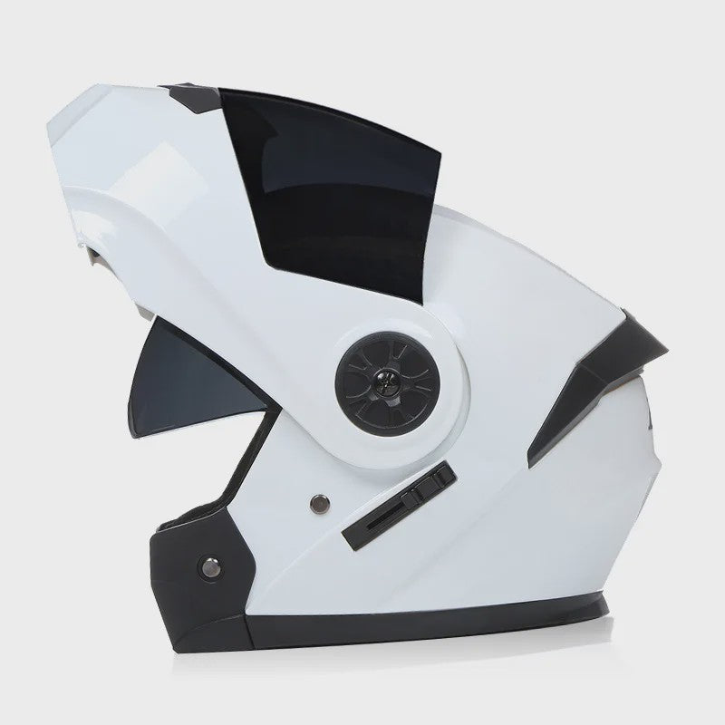 BLD Modulaire Flip-Up Motorhelm met Dubbele Lens - Veiligheid & Comfort voor Motocross