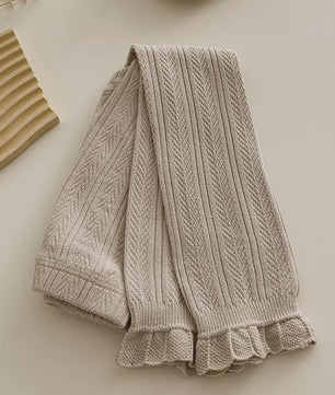 Schattige Katoenen Leggings voor Meisjes met Kant en Bloemendetail - 2-4 Jaar