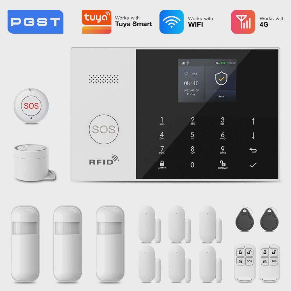 Slimme Alarmset met WiFi, GSM & Tuya Compatibiliteit - Inclusief Deursensor