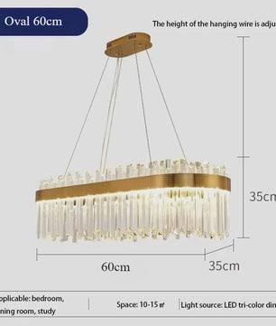 Moderne Kristallen Plafond Hanglamp Goud - Luxe Verlichting voor Woonkamer & Eettafel