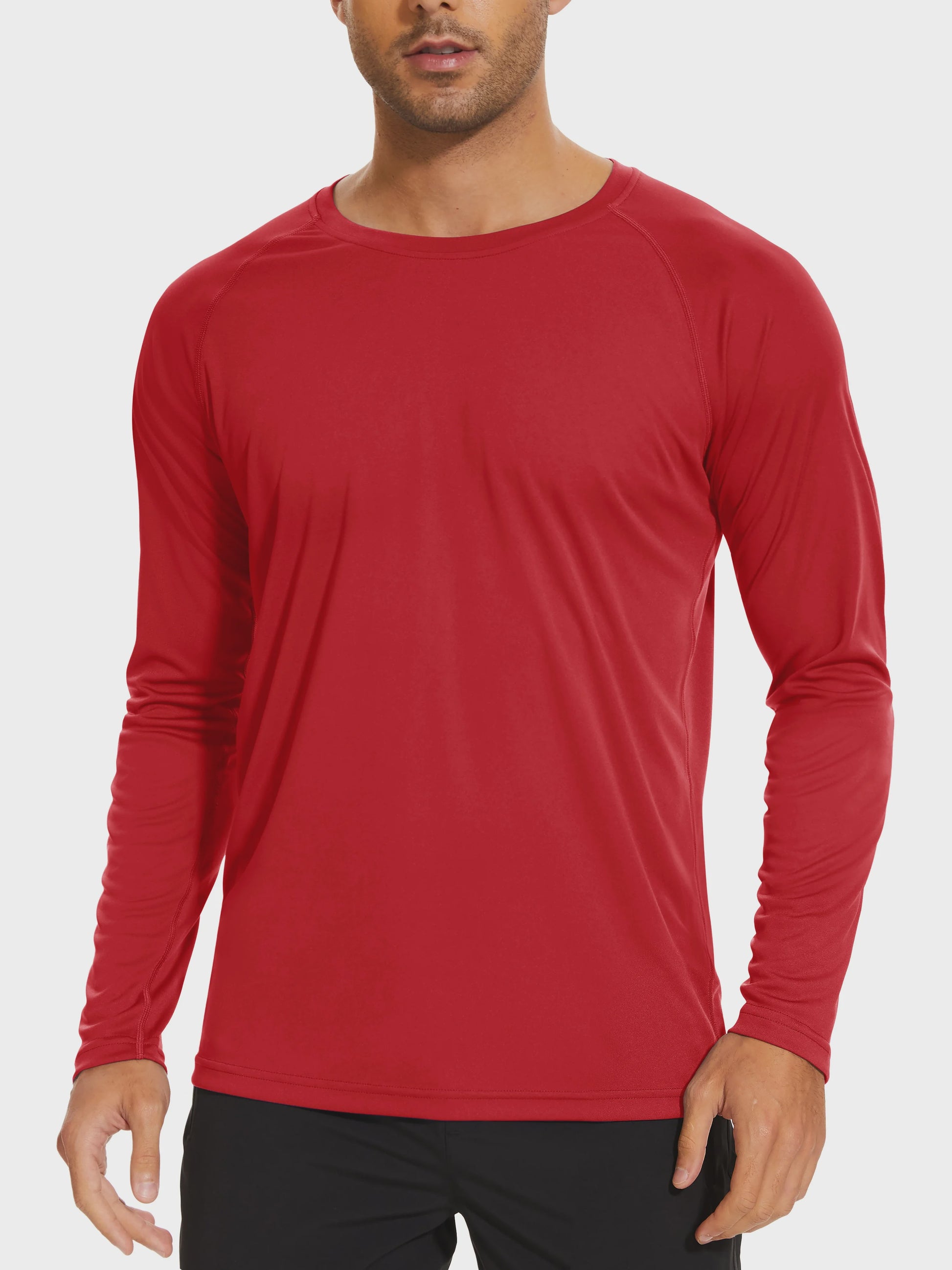 TACVASEN Heren UV-Bescherming T-shirt Lange Mouw - UPF 50+ Sneldrogend & Ademend