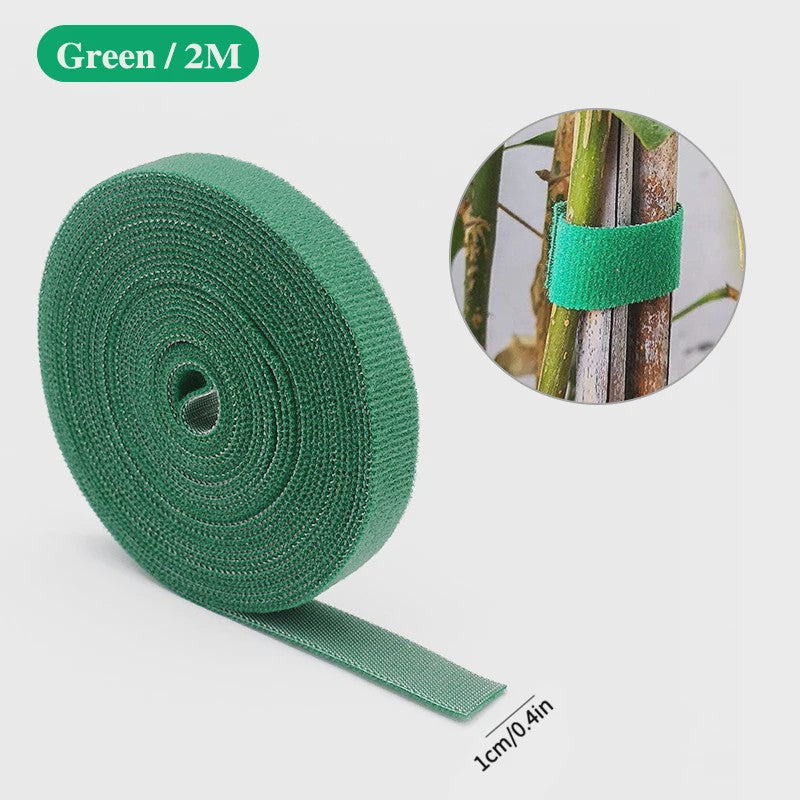 3 Rollen Groene Plantentape - Flexibele Nylon Plantenband voor Tuinondersteuning