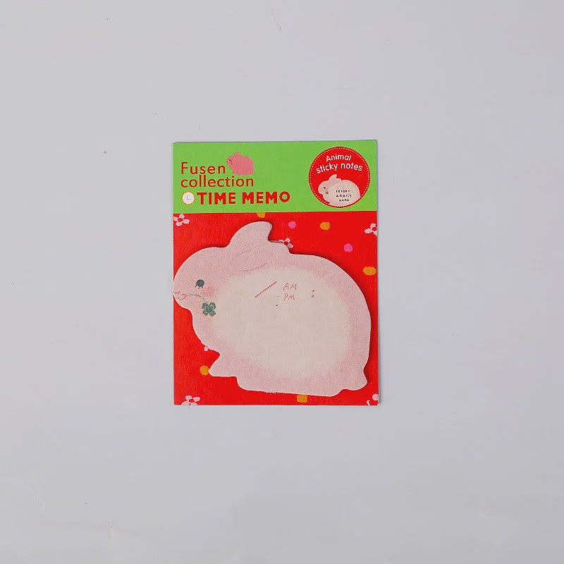 8 Delige Set Schattige Dieren Sticky Notes - Panda, Kat, Varken & Meer