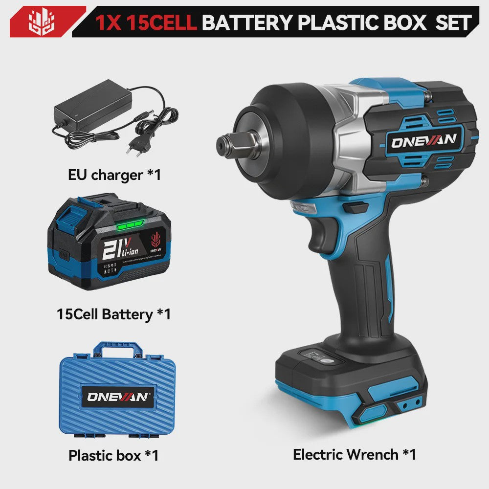 ONEVAN Accu Slagmoersleutel 2800 Nm Borstelloos - 5 Snelheden - Makita 18V Compatibel