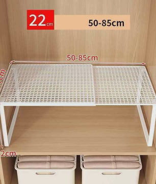 Uitschuifbare Garderobekast Planken Organizer - Stapelbaar & Verstelbaar
