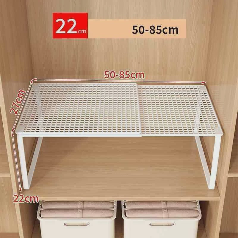 Uitschuifbare Garderobekast Planken Organizer - Stapelbaar & Verstelbaar