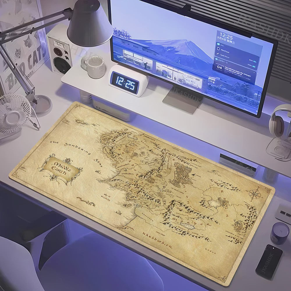 Grote Gaming Muismat XL - Lotrs Film Thema Deskmat voor PC & Bureau