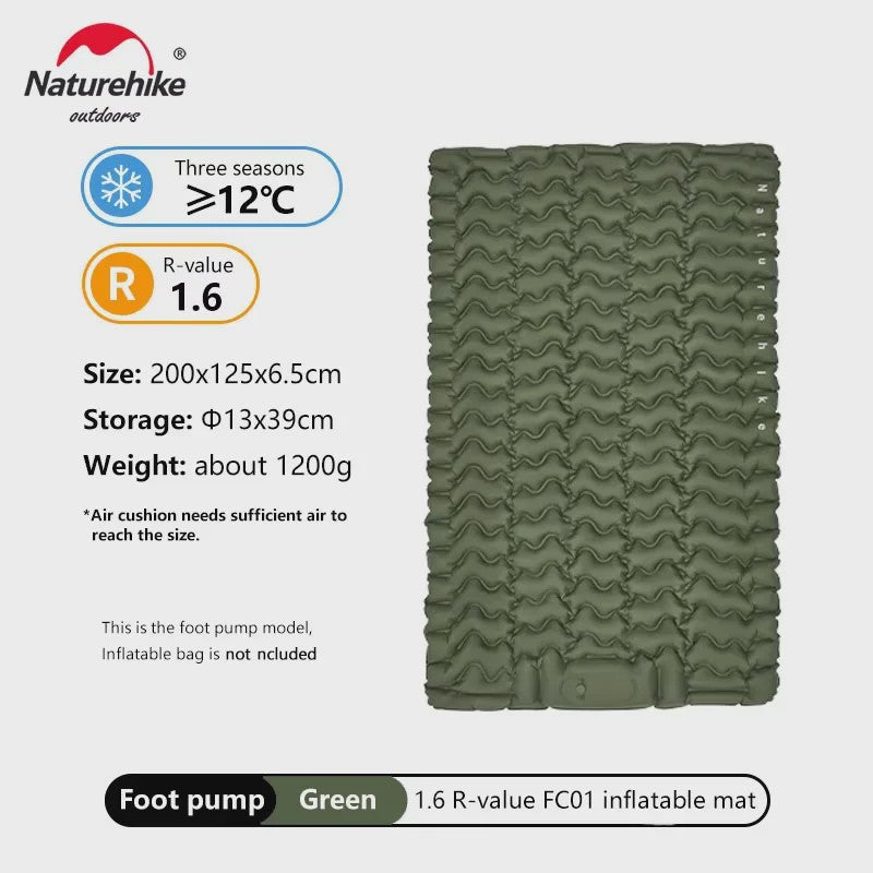 Naturehike Opblaasbaar Slaapmatje - Ultralicht & Compact Kampeerbed