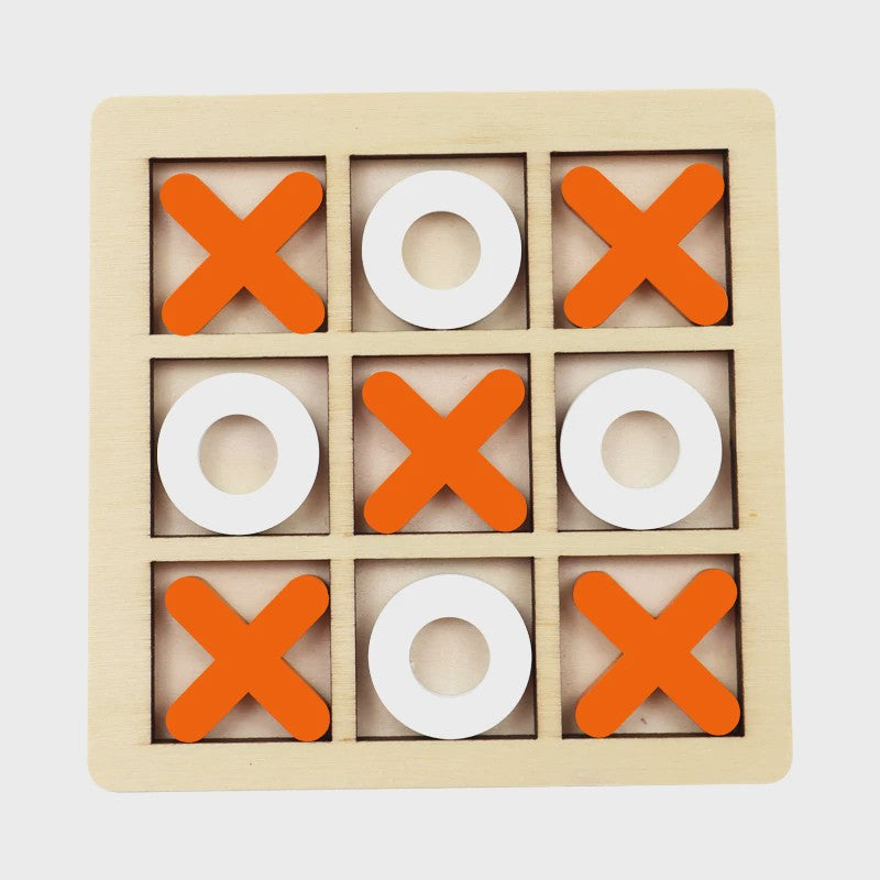 Houten Montessori Boter-kaas-en-eieren Spel: Interactieve Puzzel voor Kinderen - Educatief en Hersentrainend Speelgoed