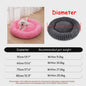 Luxe Pluche Hondenkussen & Kattenmand - Rond, Extra Zacht & Warm - 40-90cm