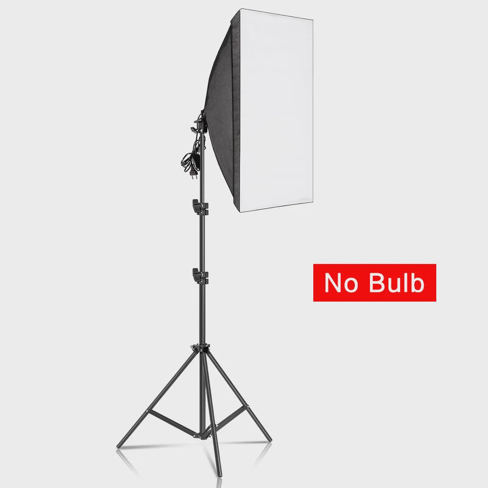 Professionele Softbox Verlichtingskit 50x70cm - Continu Licht voor Studio Fotografie