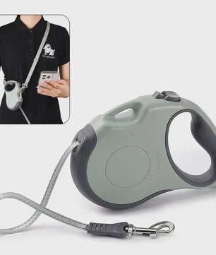 Truelove Intrekbare Hondentuig 5 Meter - Tangle Free, Eénhandige Rem & Vergrendeling