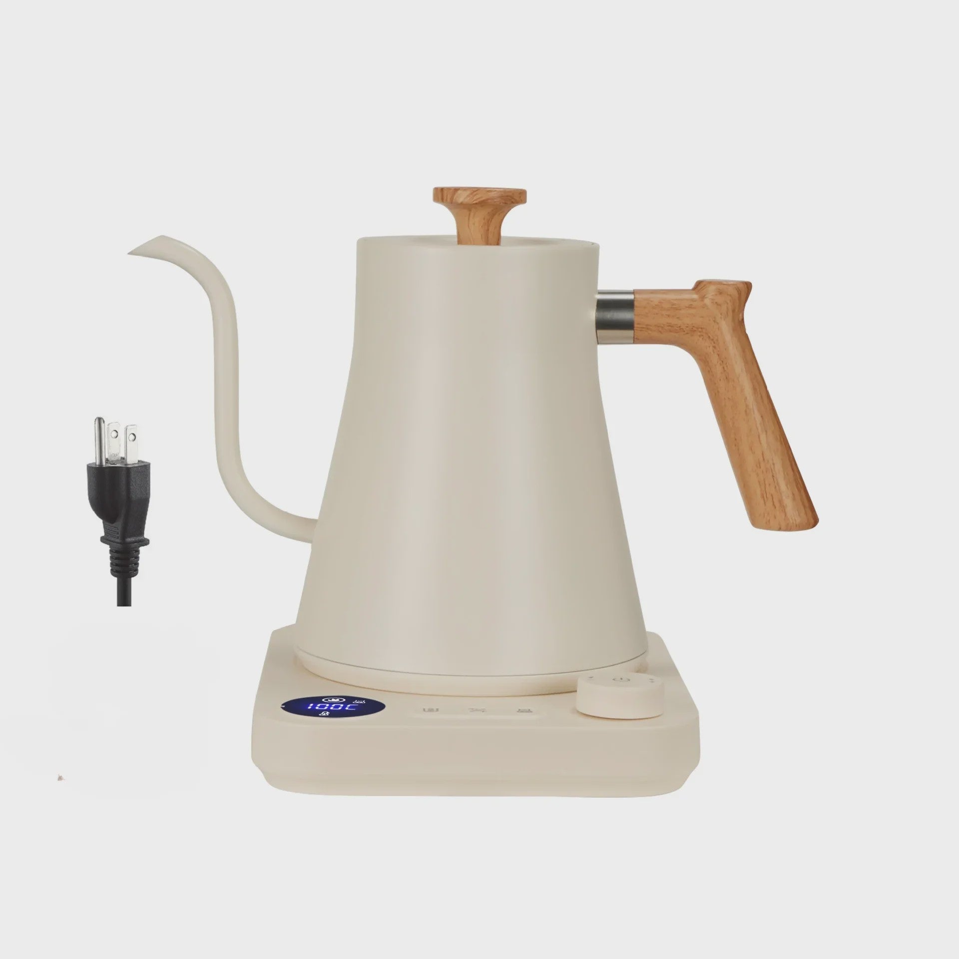 Elektrische Gooseneck Waterkoker 900ML met Temperatuurregeling - Snel Verwarmen