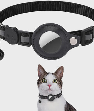 Veiligheids Halsband voor Katten met AirTag Houder - Verstelbaar, Reflecterend & Waterdicht