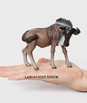 Realistische Wilde Dieren Figuren Set: Okapi, Giraf, Gnu & Zebra - Educatief Speelgoed voor Kinderen
