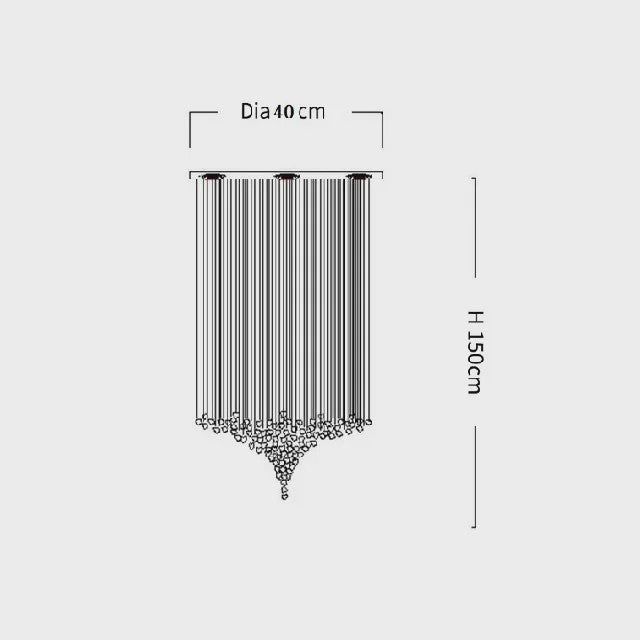 Luxe Kristallen LED Plafondlamp - Moderne Hanglamp voor Trappenhuis, Hal & Woonkamer