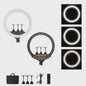 18 Inch Ring Light LED Videolamp met Statief & Telefoonhouder - Perfect voor YouTube, Live Streaming & Fotografie