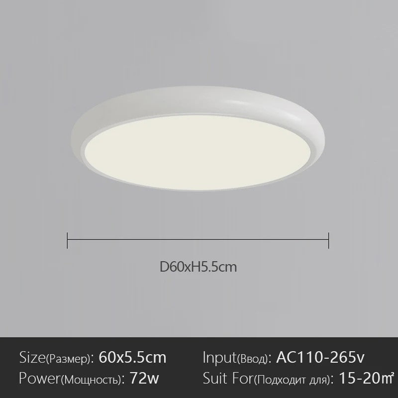Moderne Scandinavische LED Plafondlamp - Stijlvol en Veelzijdig