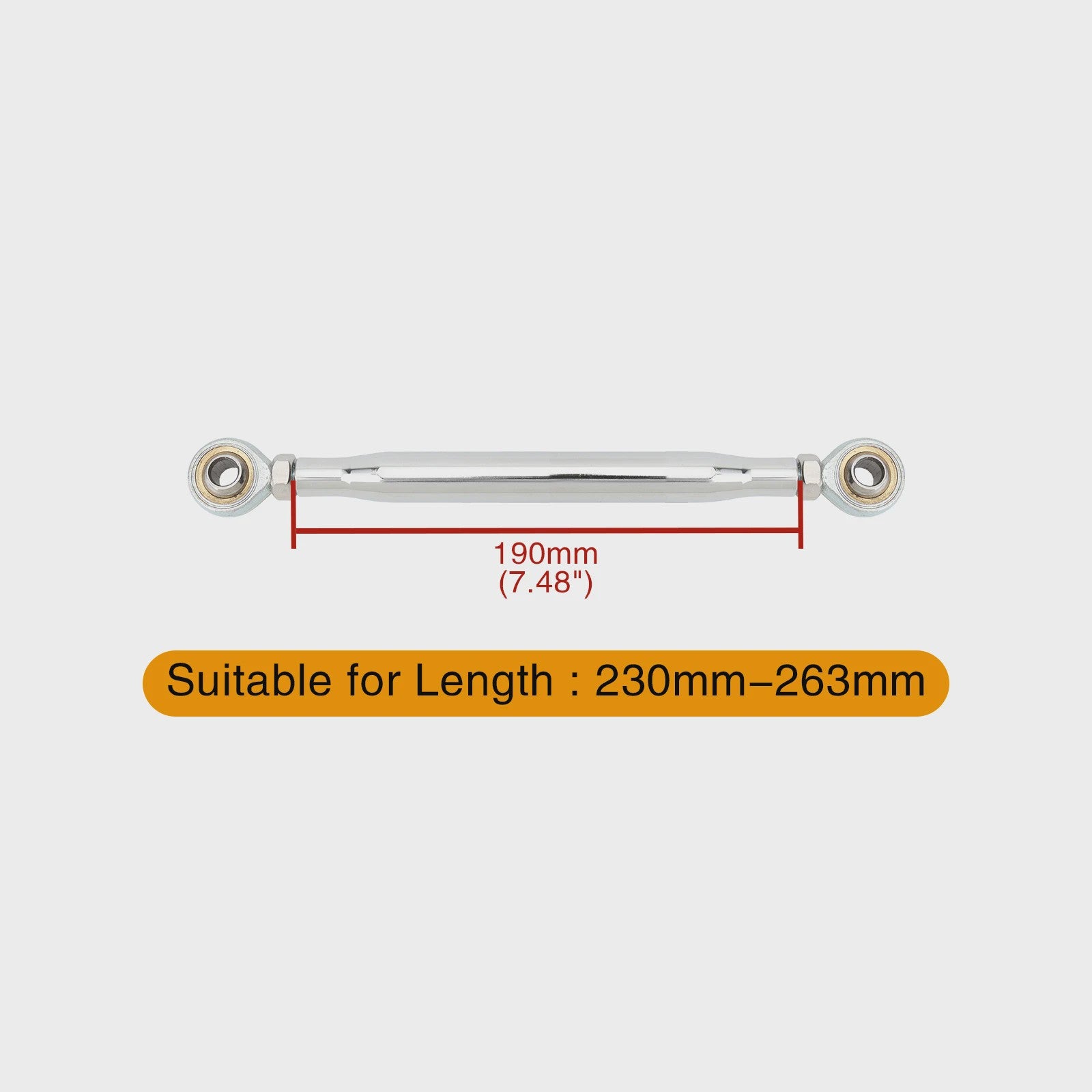 Universele Motor Schakelstang Linkage - 50mm tot 370mm - Verstelbaar