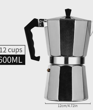 Klassieke Aluminium Moka Pot Espressomaker - Cubaanse Koffie voor Thuis & Camping