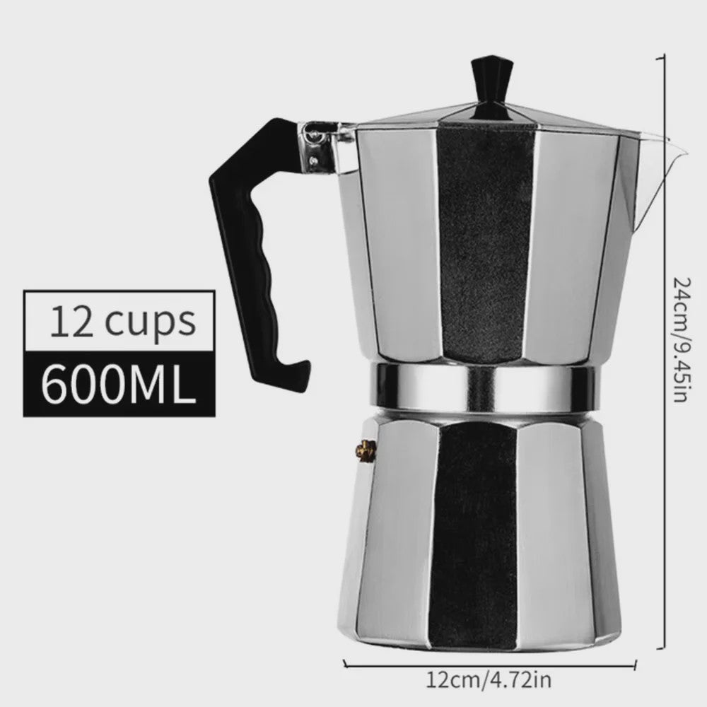 Klassieke Aluminium Moka Pot Espressomaker - Cubaanse Koffie voor Thuis & Camping
